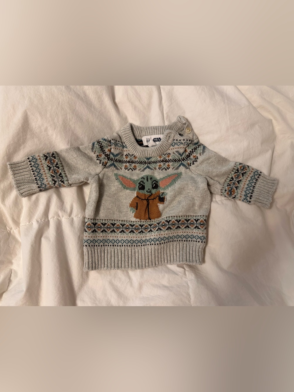 GAP Baby Yoda Crewneck Sweater - 3-6 Months